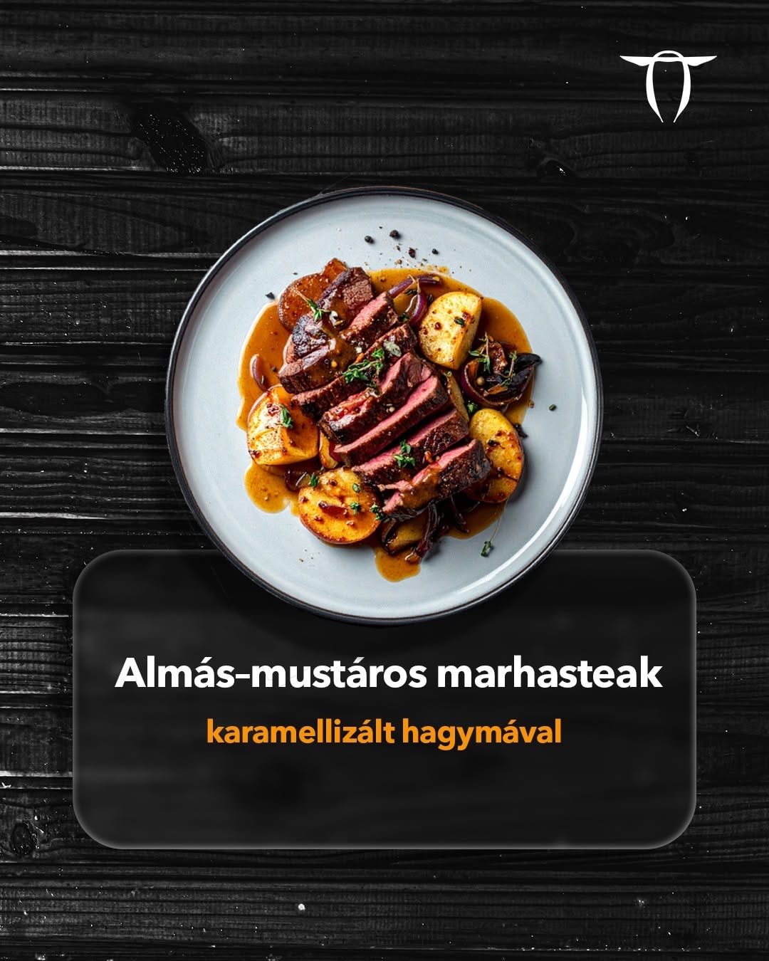 Almás-mustáros marhasteak