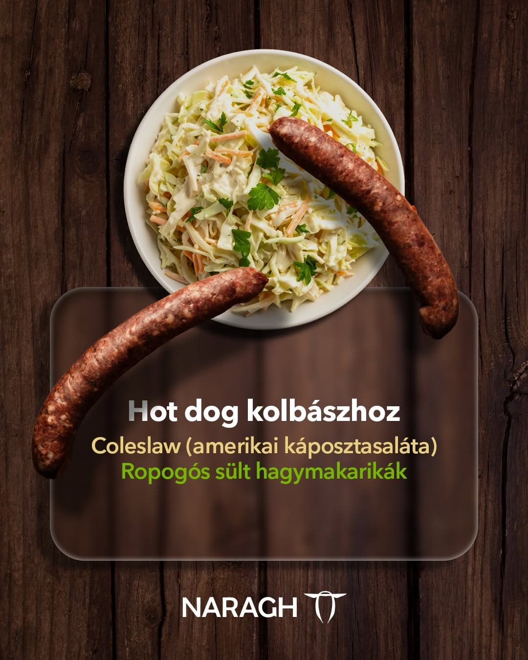 Hot dog kolbász köretei