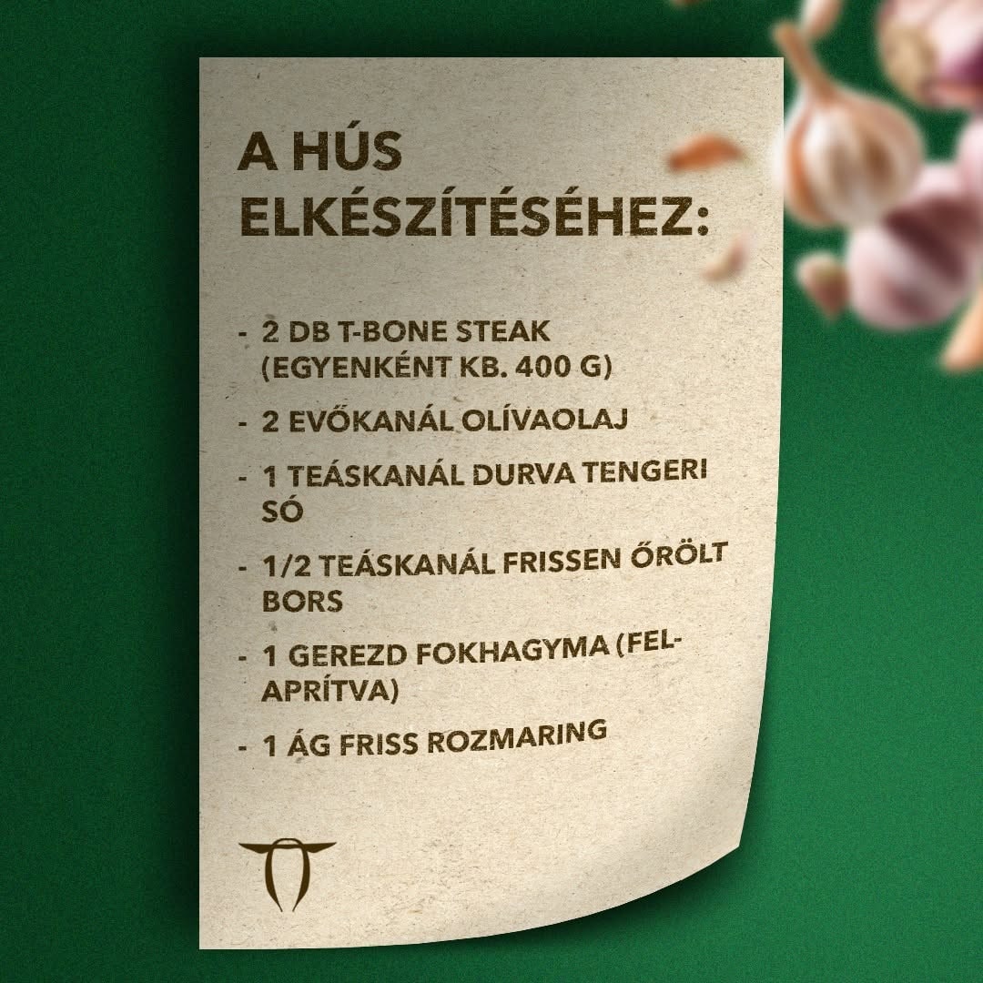 T-bone steak grillezett zöldségekkel - karácsonyi menü - 2